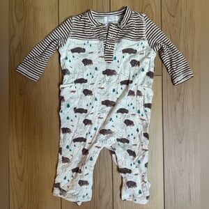 Angel Dear Bison Romper in size 3 - 6 mos.